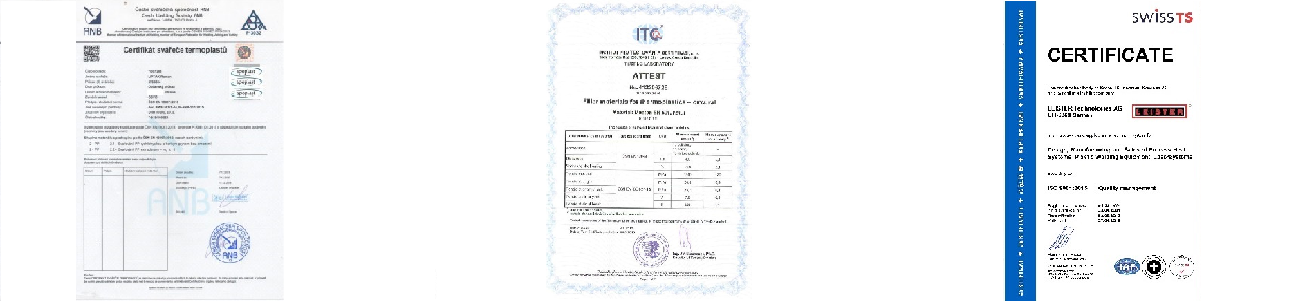 ApoPlast Certificate