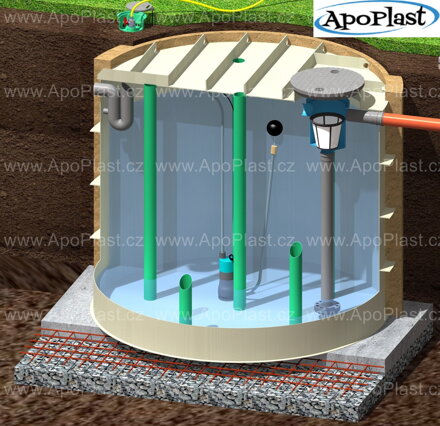 ECO SESTAVA NÁDRŽE NA VODU 6 000l - zálivka