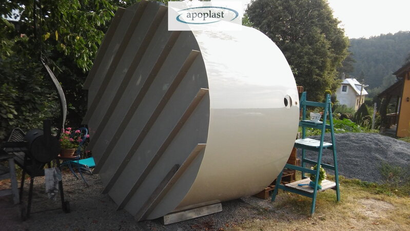 RETENČNÍ NÁDRŽ DVOUPLÁŠŤOVÁ KRUHOVÁ - 2 m3