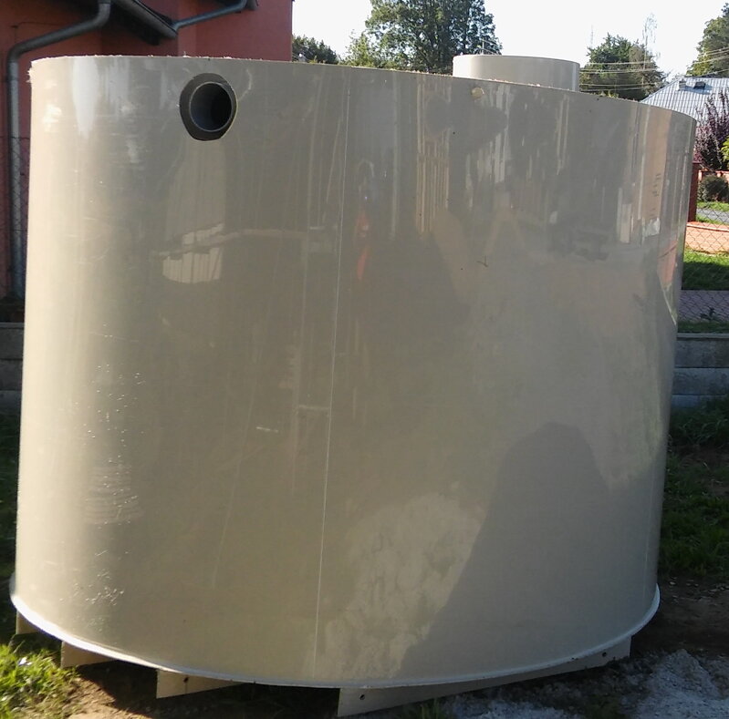 NÁDRŽ DVOUPLÁŠŤOVÁ KRUHOVÁ - 3m3