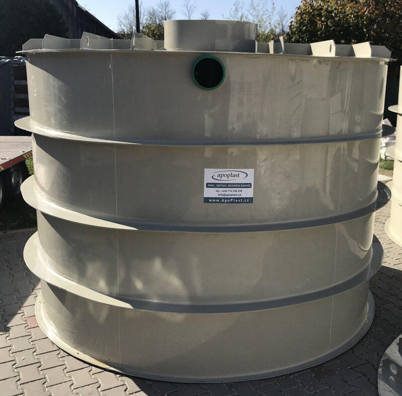 RETENČNÍ NÁDRŽ SAMONOSNÁ KRUHOVÁ - 10 m3