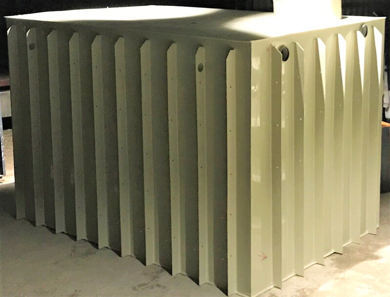 RETENČNÍ NÁDRŽ K OBETONOVÁNÍ HRANATÁ - 3,4 m3