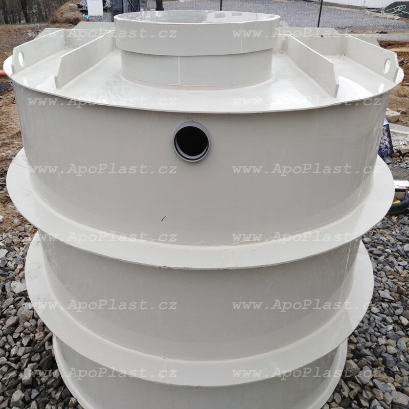 RETENČNÍ NÁDRŽ SAMONOSNÁ KRUHOVÁ - 1m3