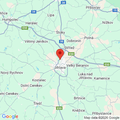 Google map: Sládkova 4568/52, Jihlava